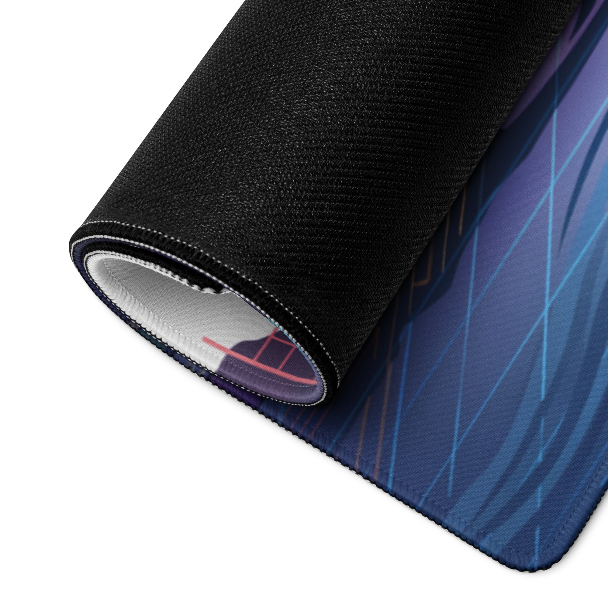Vaporwave Neon Gaming Mouse Pad - Gaming Mouse Pad Neon Pink Purple Blue Desk Vaporwave Dreamy Nostalgia Aesthetic