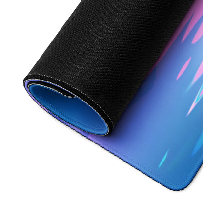 Vaporwave Pagoda Mouse Pad - Mouse Pad Blue Pink Purple Desk Vaporwave Dreamy Retro Futurism Gaming Mat Digital Art