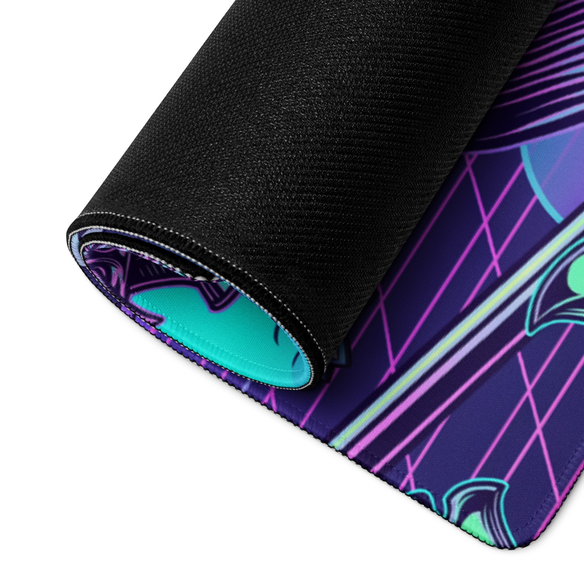 Vaporwave Neon Gaming Mouse Pad - Gaming Mouse Pad Neon Pink Purple Blue Vaporwave Energetic Mood Cyberpunk Esports