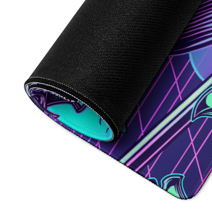 Vaporwave Neon Gaming Mouse Pad - Gaming Mouse Pad Neon Pink Purple Blue Vaporwave Energetic Mood Cyberpunk Esports