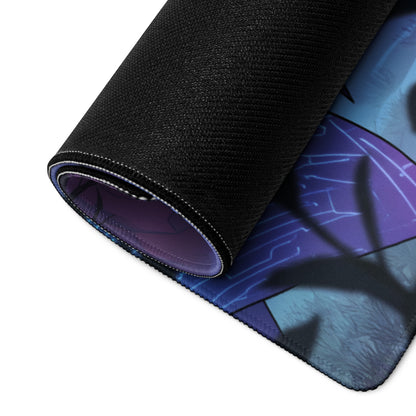 Vaporwave Neon City Mouse Pad - Mouse Pad Neon Pink Purple Blue Dreamy Neon Mood Cyberpunk Decor