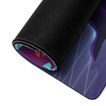 Vaporwave Dreamscape Desk Pad - Gaming Mouse Pad Neon Purple Pink Desk Vaporwave Dreamy Neon Nostalgic Vaporwave Art