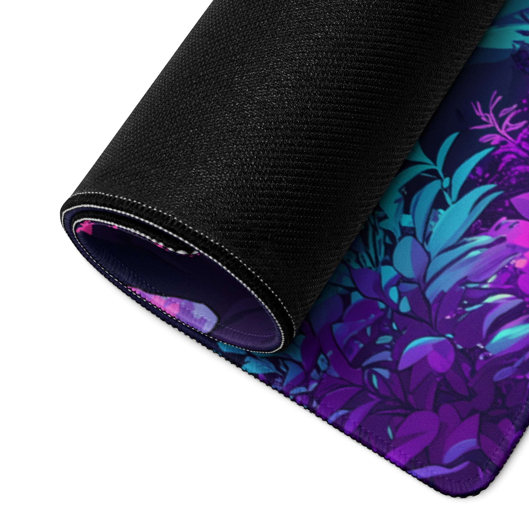 Vaporwave Neon Sunset Mouse Pad - Neon Pink Purple Blue For Gaming Desk - Dreamy Mood Vaporwave Decor Digital Art