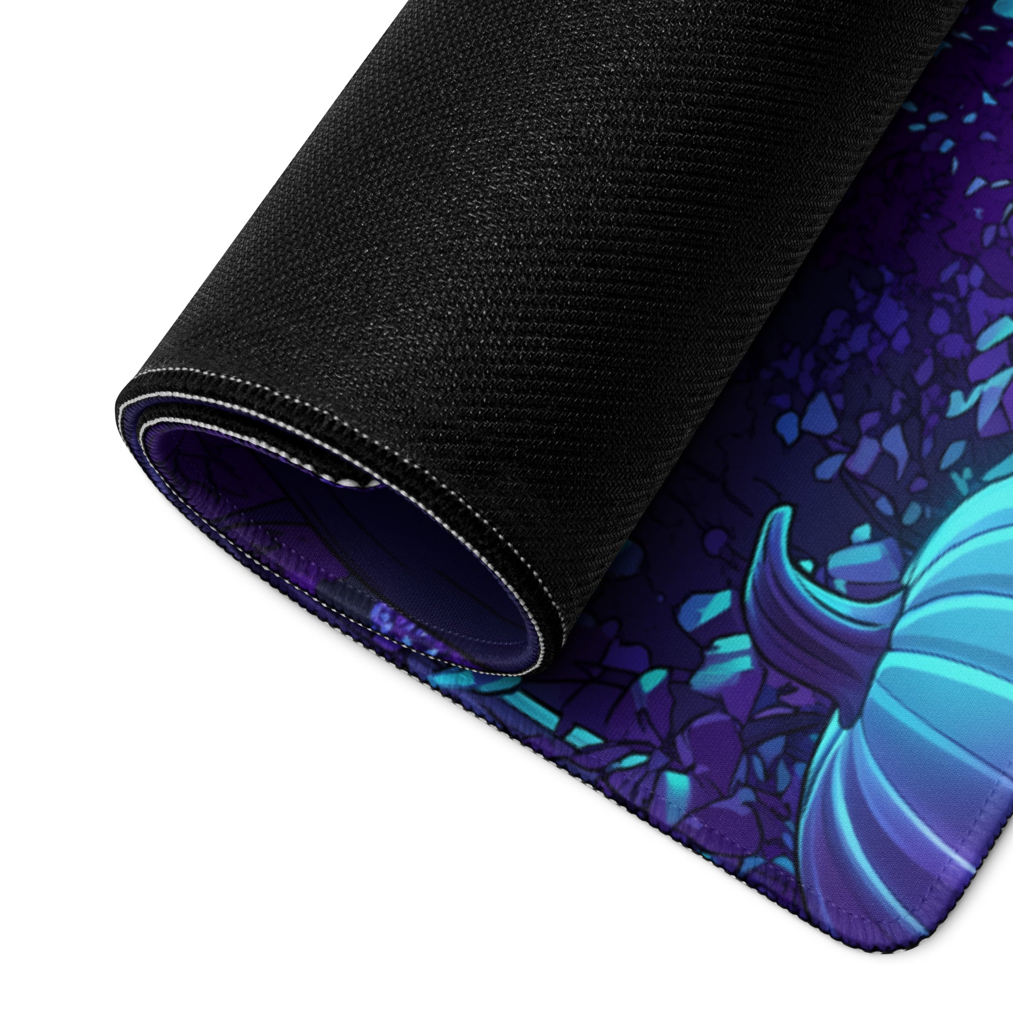 Neon Vaporwave Night Mouse Pad - Mouse Pad Neon Purple Vaporwave Gaming Dreamy Nostalgia Neon Decor PC Gaming