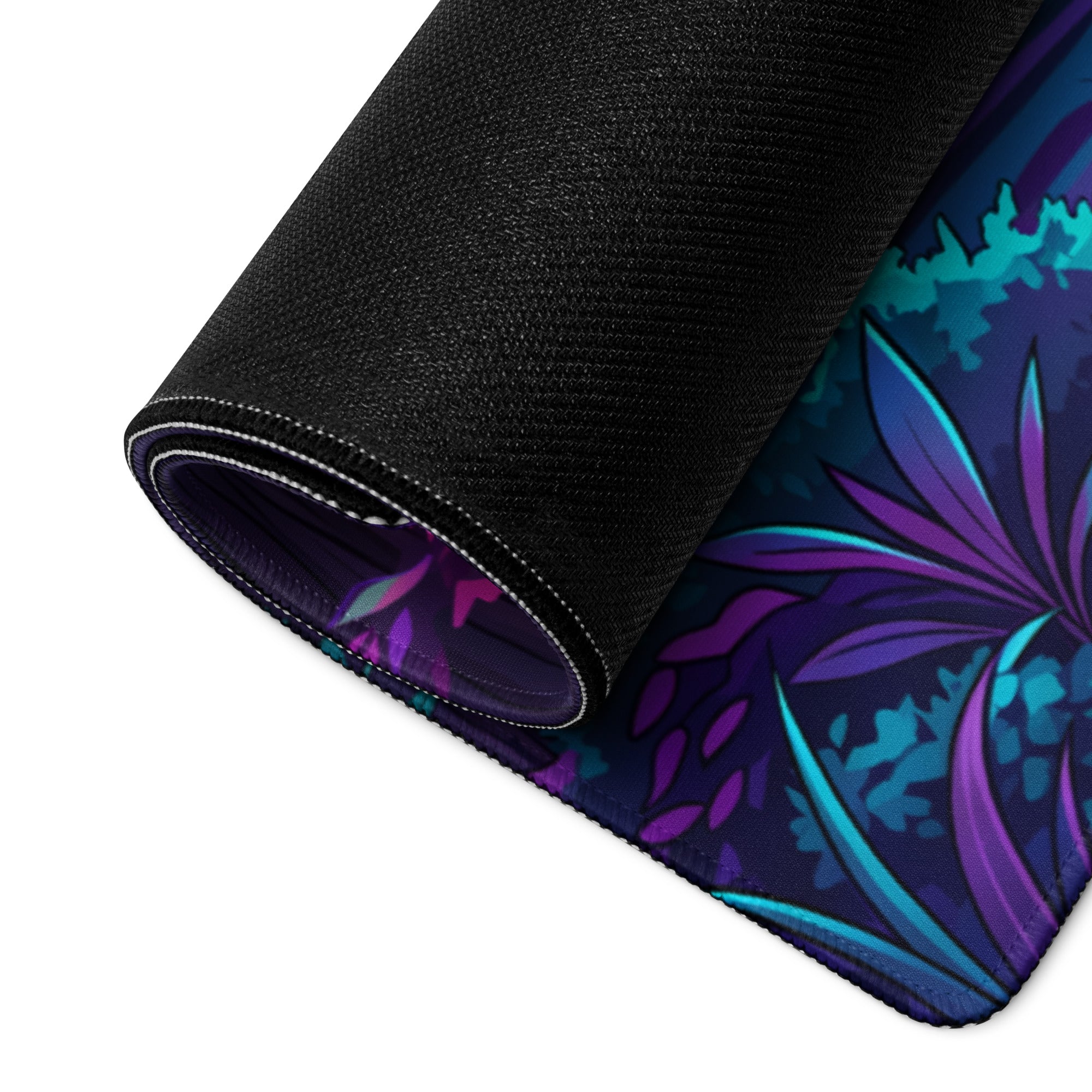 Vaporwave Neon Landscape Pad - Gaming Mouse Pad Pink Blue Desk Vaporwave Neon Mood Retro Futurism Desk Mat Digital