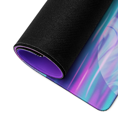 Vaporwave Palm Paradise Pad - Vaporwave Mouse Pad Purple Pink Neon Desk Retro Dreamy Mood Sunset Aesthetic