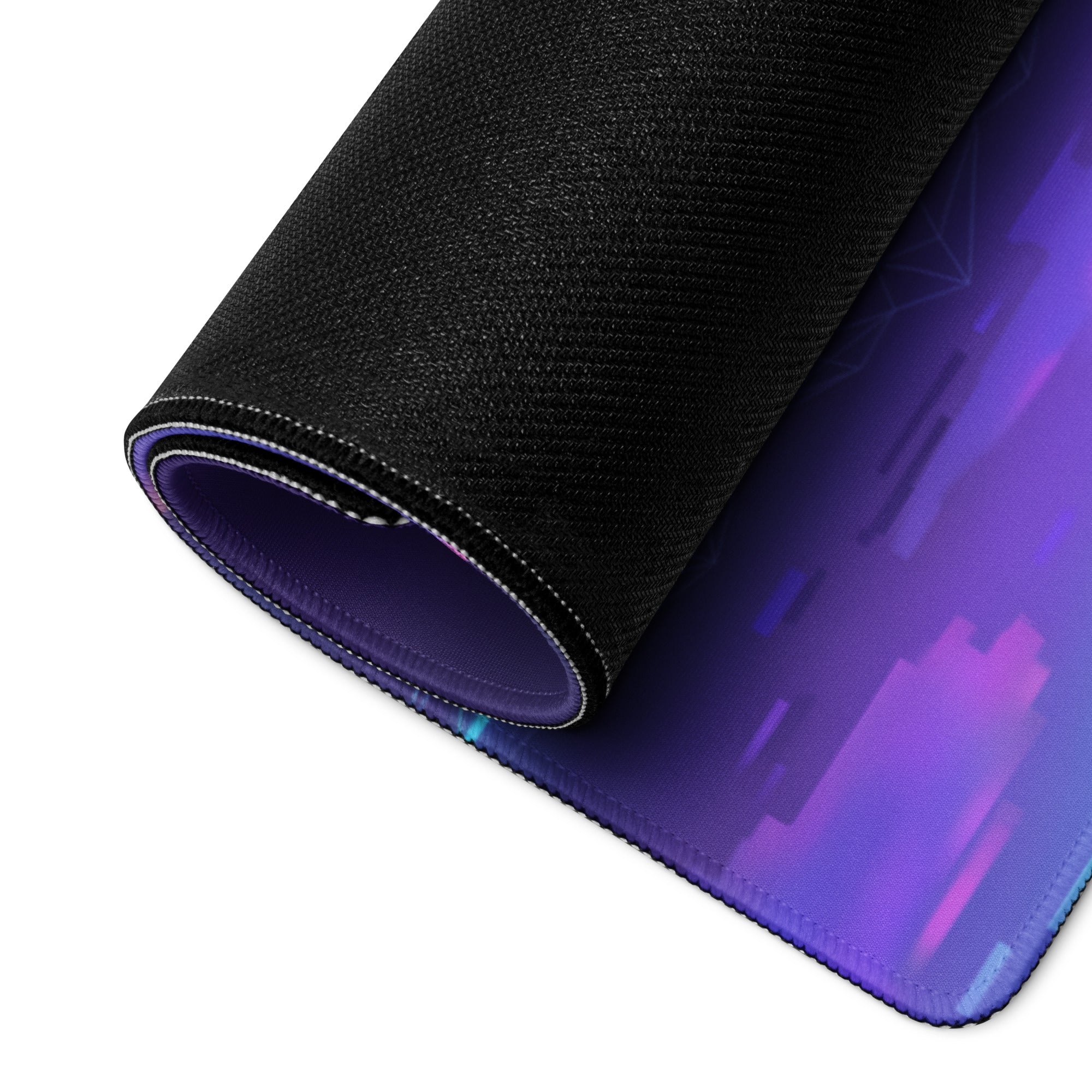 Purple Pink Neon Vaporwave Palm Pad - Gaming Mouse Pad Purple Pink Neon Desk Vaporwave Mood Retro Futuristic