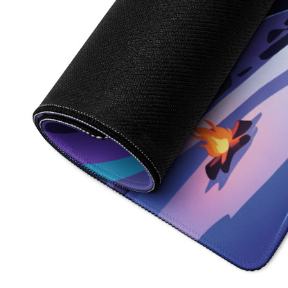 Vaporwave Night Mountain Mouse Pad - Mouse Pad Purple Teal Gaming Desk Vaporwave Dreamy Nostalgic Retro Futurism