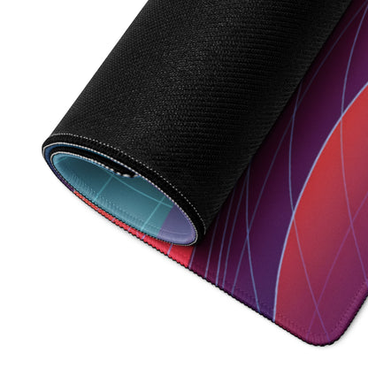 Vaporwave Neon Landscape Pad - Mouse Pad Neon Pink For Gaming Vaporwave Dreamy Mood Neon Decor Synthwave Digital Art