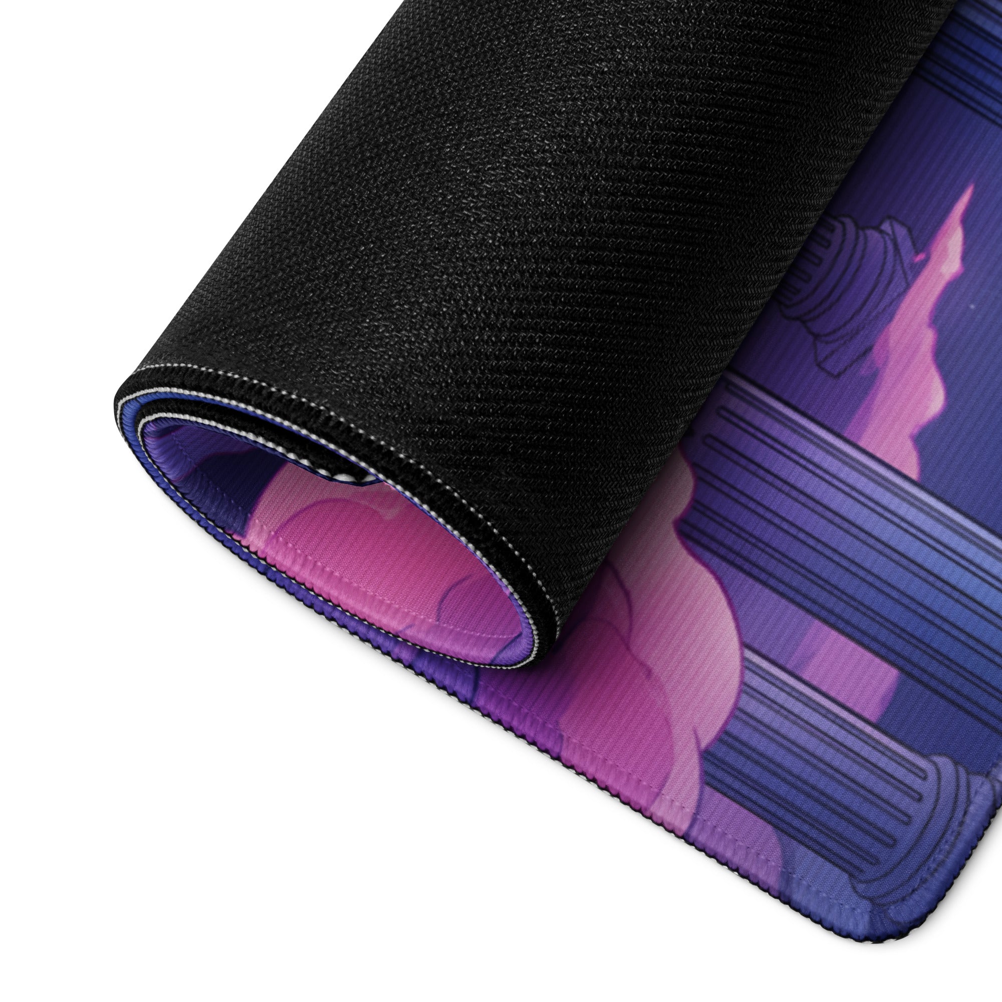 Vaporwave Neon Galaxy Mouse Pad - Mouse Pad Pink Blue Teal Gaming Desk Vaporwave Dreamy Mood Cyberpunk Decor Digital Art