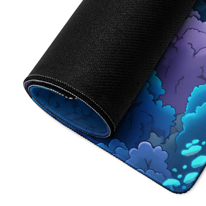 Neon Vaporwave Desk Pad Landscape - Mouse Pad Neon Pink Purple Blue For Gaming Desk Retro Dreamy Synthwave Decor Art