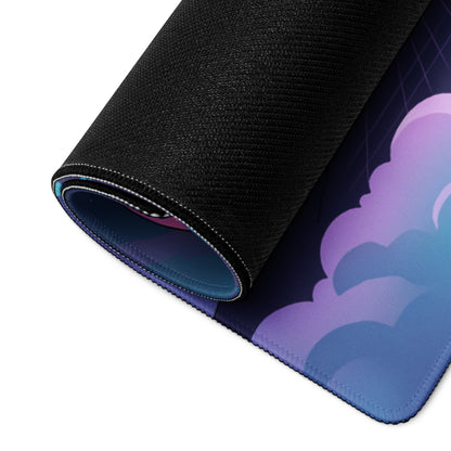 Nebula Balloon Vaporwave Mouse Pad - Vaporwave Mouse Pad Neon Pink Purple Blue For Gaming Desk Dreamy Retro Mood Desk Art