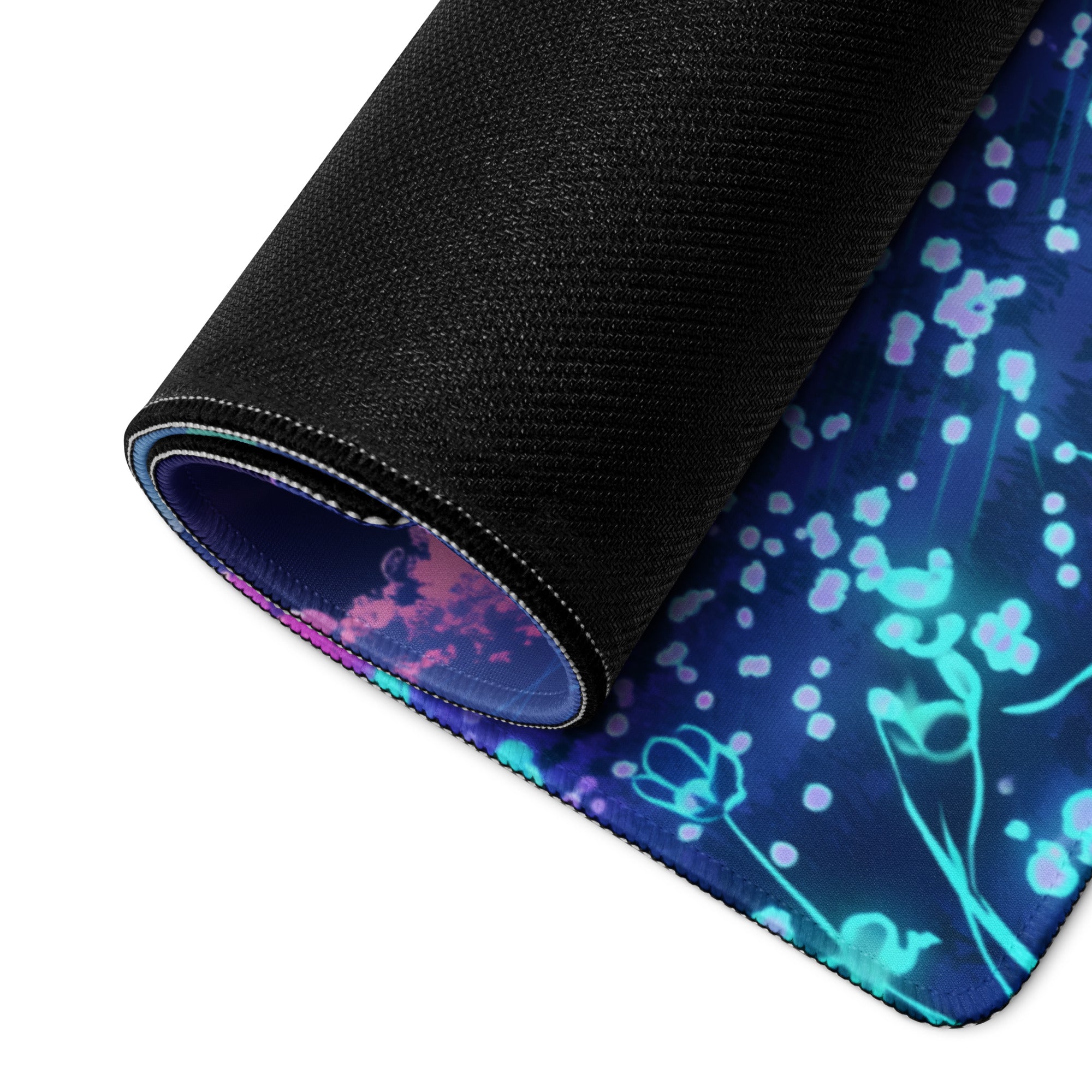 Vaporwave Nightscape Mouse Pad - Landscape Mouse Pad Purple Pink For Gaming Vaporwave Dreamy Neon Mood Modern Desk Art