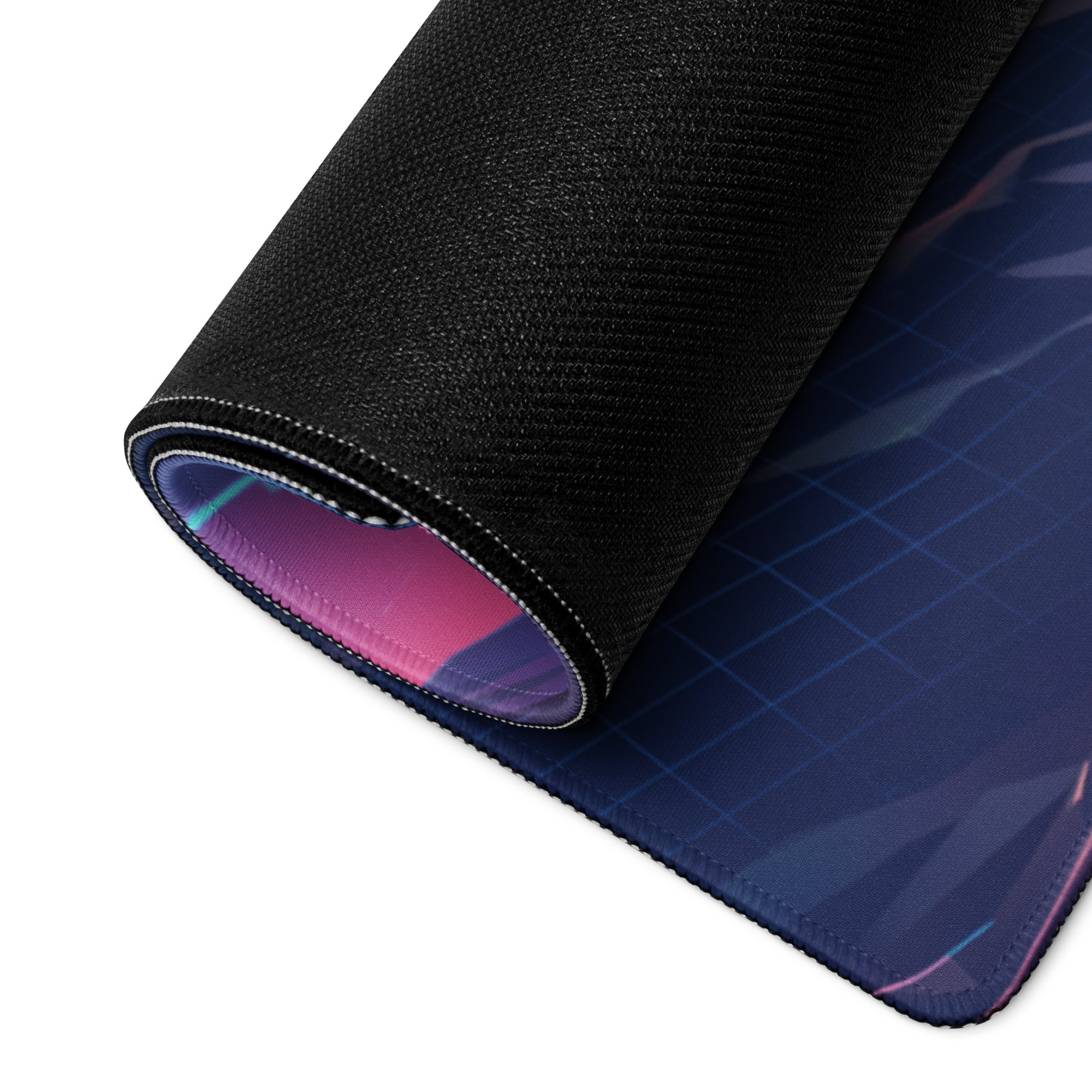 Vaporwave Sunset Mountains Mouse Pad - Mouse Pad Neon Pink Purple Desktop Vaporwave Dreamy Neon Aesthetic Gaming Digital