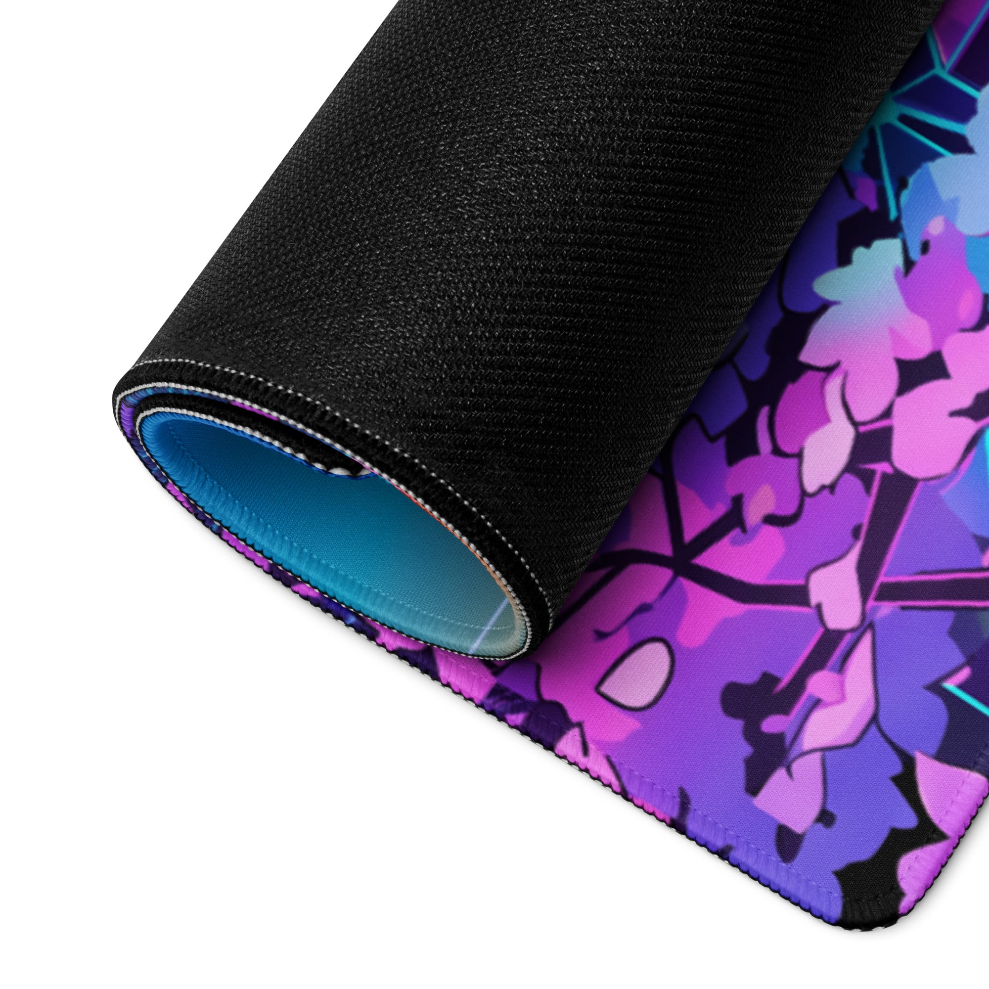 Vaporwave Neon Temple Mouse Pad - Mouse Pad Blue Purple for Gaming Vaporwave Dreamy Nostalgia Retro Futurism
