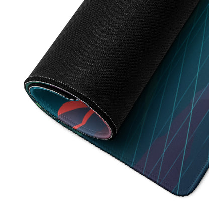 Vaporwave City Vista Mouse Pad - Mouse Pad Teal Pink Desk Vaporwave Dreamy Neon Synthwave Gaming Setup Digital Art