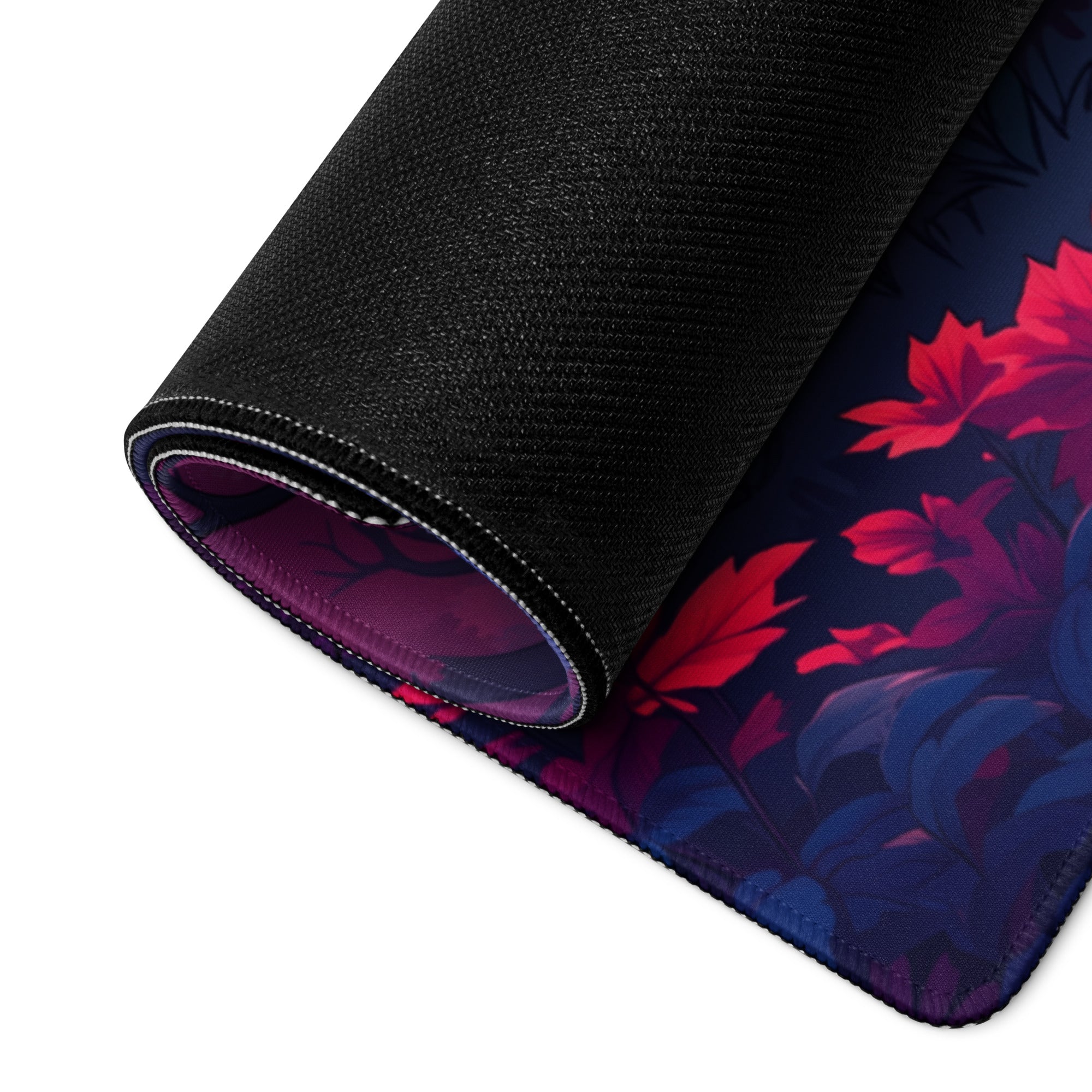 Vaporwave Sunset Forest Mouse Pad - Mouse Pad Purple Pink Sunset Desk Setup Vaporwave Dreamy Retro Neon Aesthetic Anime Digital Art