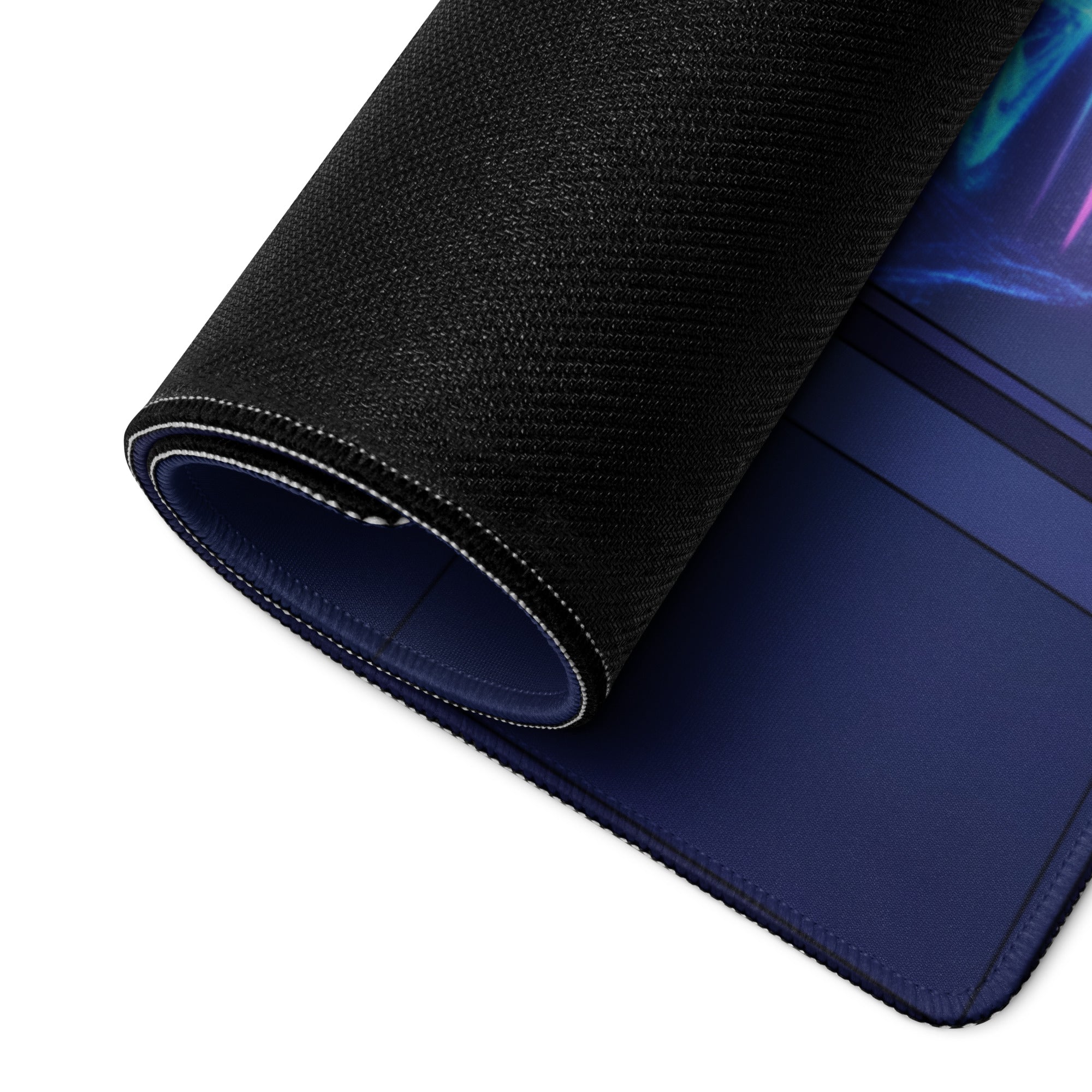 Vaporwave Neon City Mouse Pad - City Mouse Pad Purple Blue Desk Vaporwave Nostalgic Neon Chic Desk Decor Digital Art