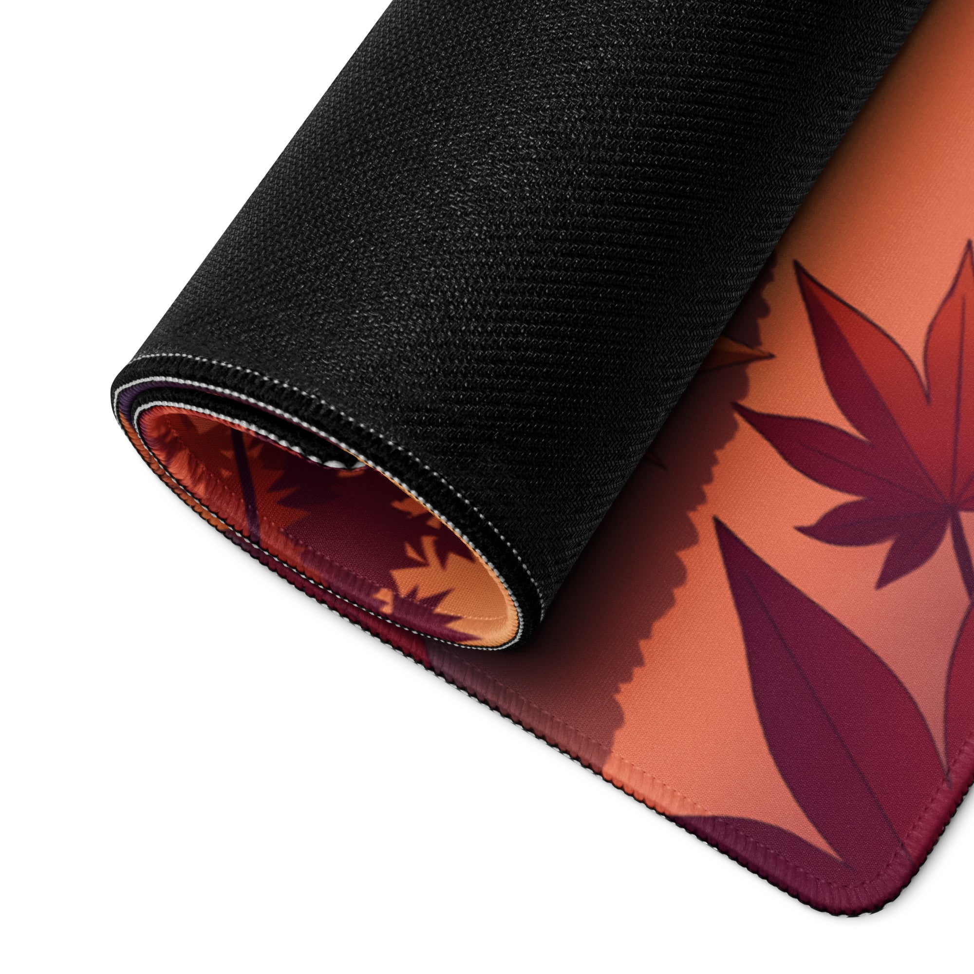 Vaporwave Landscape Mouse Pad - Mountain Scene Orange Purple For Gaming Desk Retro Vaporwave Mood Landscape Art Digital