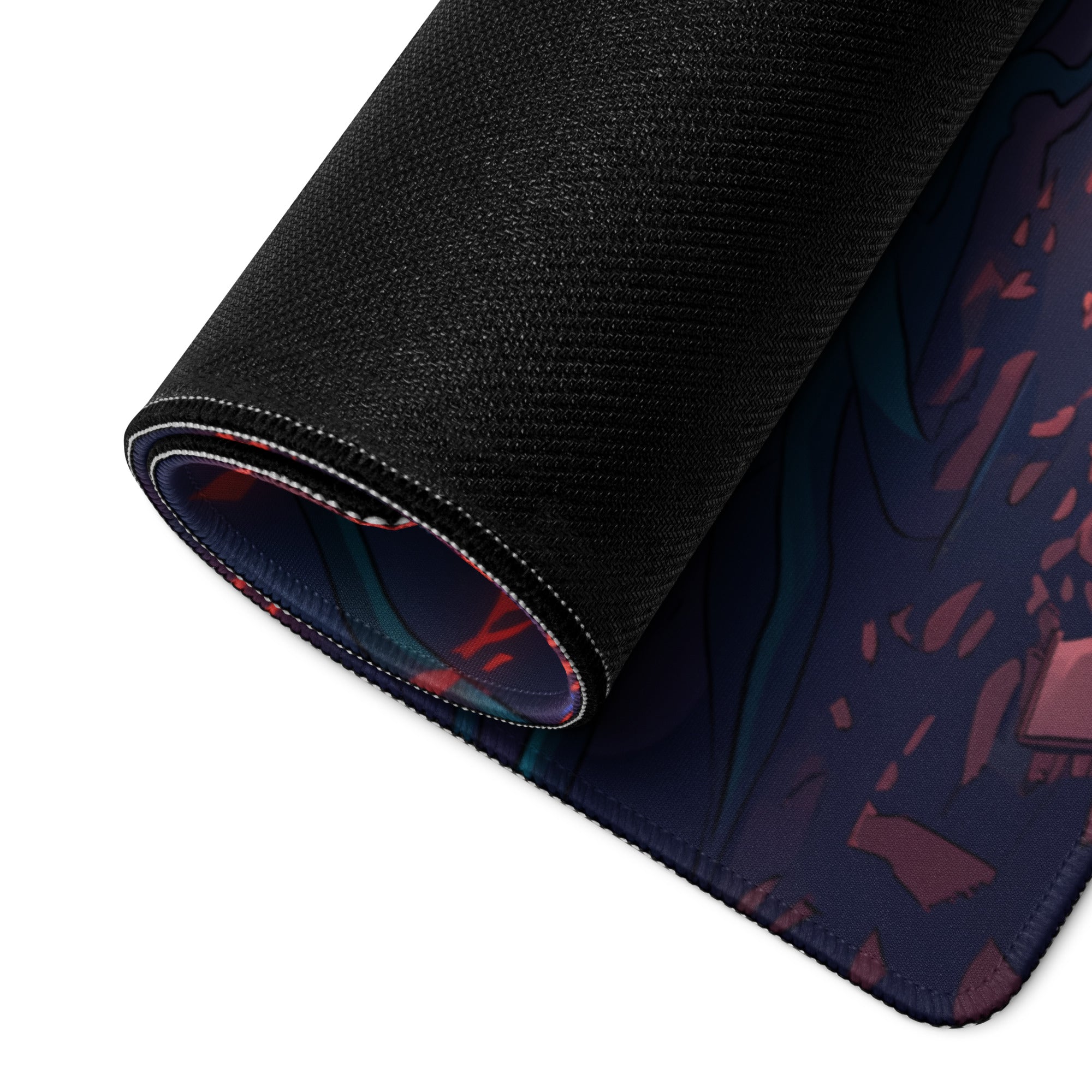 Vaporwave Forest Neon Mouse Pad - Mouse Pad Neon Blue Pink Purple For Gaming Vaporwave Desk Decor Digital Art