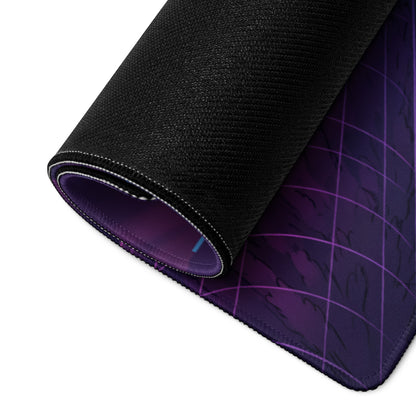 Vaporwave Neon City Mouse Pad - Mouse Pad Neon Purple Pink Blue For Gaming Desk Vaporwave Retro Futurism Digital Art