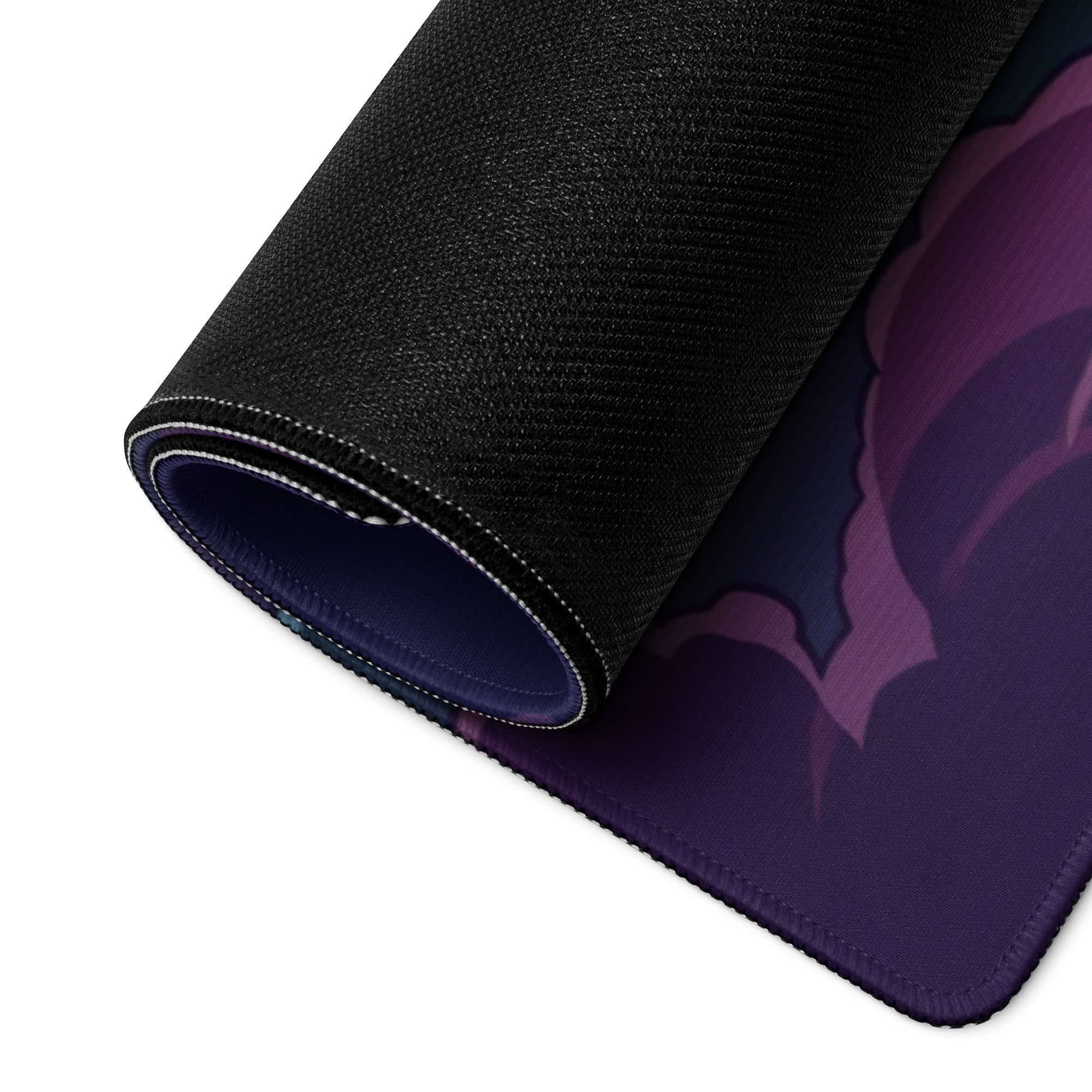 Vaporwave Cosmos Gaming Mouse Pad - Cosmic Planet Purple Orange Desk Vaporwave Nostalgic Neon Gaming Setup Digital Art