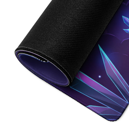 Vaporwave Neon Gaming Mouse Pad - Gaming Mouse Pad Neon Blue Pink Purple Gradient Desk Setup Vaporwave Dreamy Synthwave