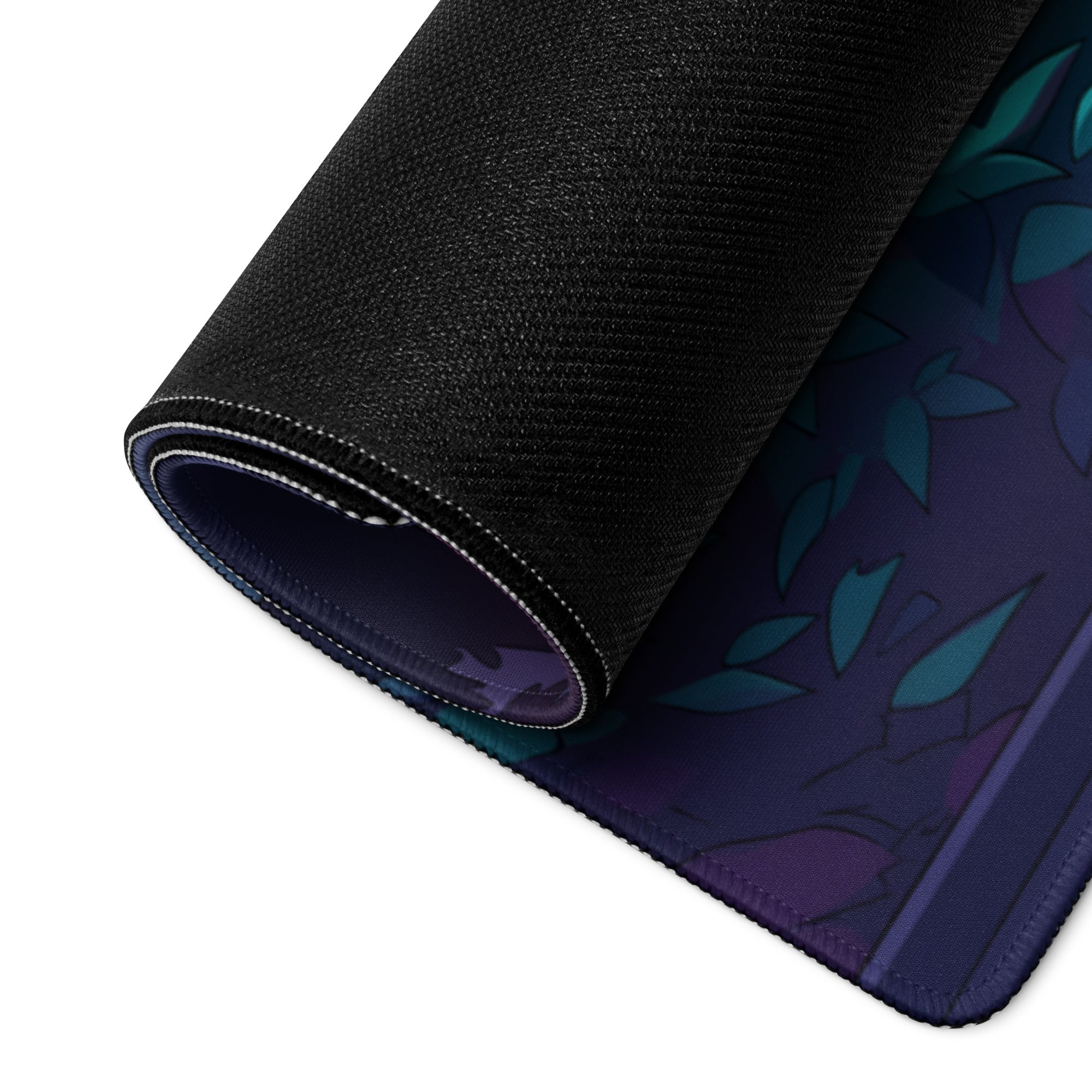 Neon Paris Vaporwave Mouse Pad - Mouse Pad Neon Blue Purple Teal Desk Vaporwave Dreamy Nostalgia Retro Futuristic