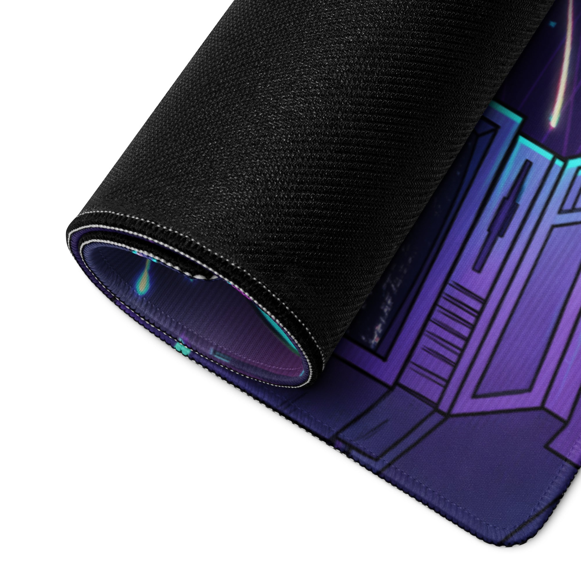 Neon Vaporwave City Mouse Pad - Mouse Pad Neon Pink Purple Blue Gaming Setup Vaporwave Retro Futurism Dreamy Nostalgic