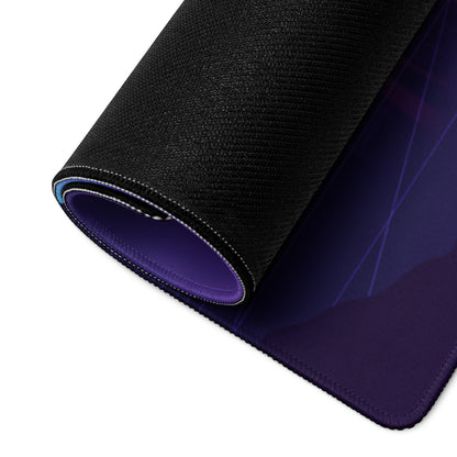 Vaporwave Neon City Mouse Pad - Cityscape Purple Pink Gradient Desk Setup Vaporwave Dreamy Neon Retro Gaming Digital Art
