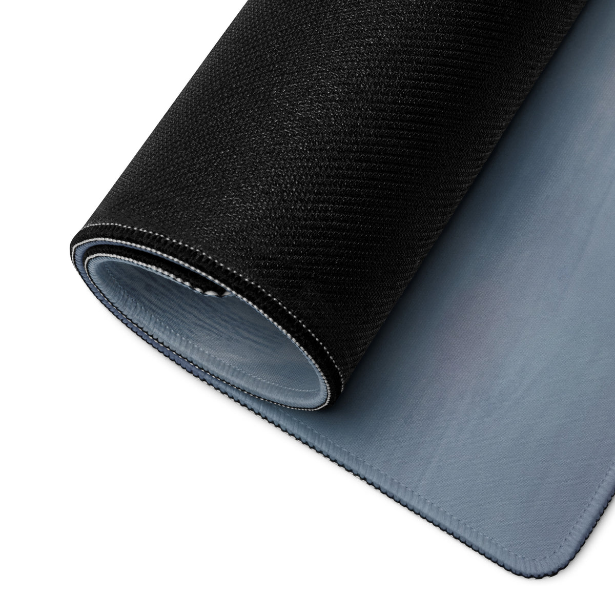 Datsun 240Z Inspired Midnight Blue Bronze Rim Desk Mat – Low-Friction Cloth Setup Mousepad
