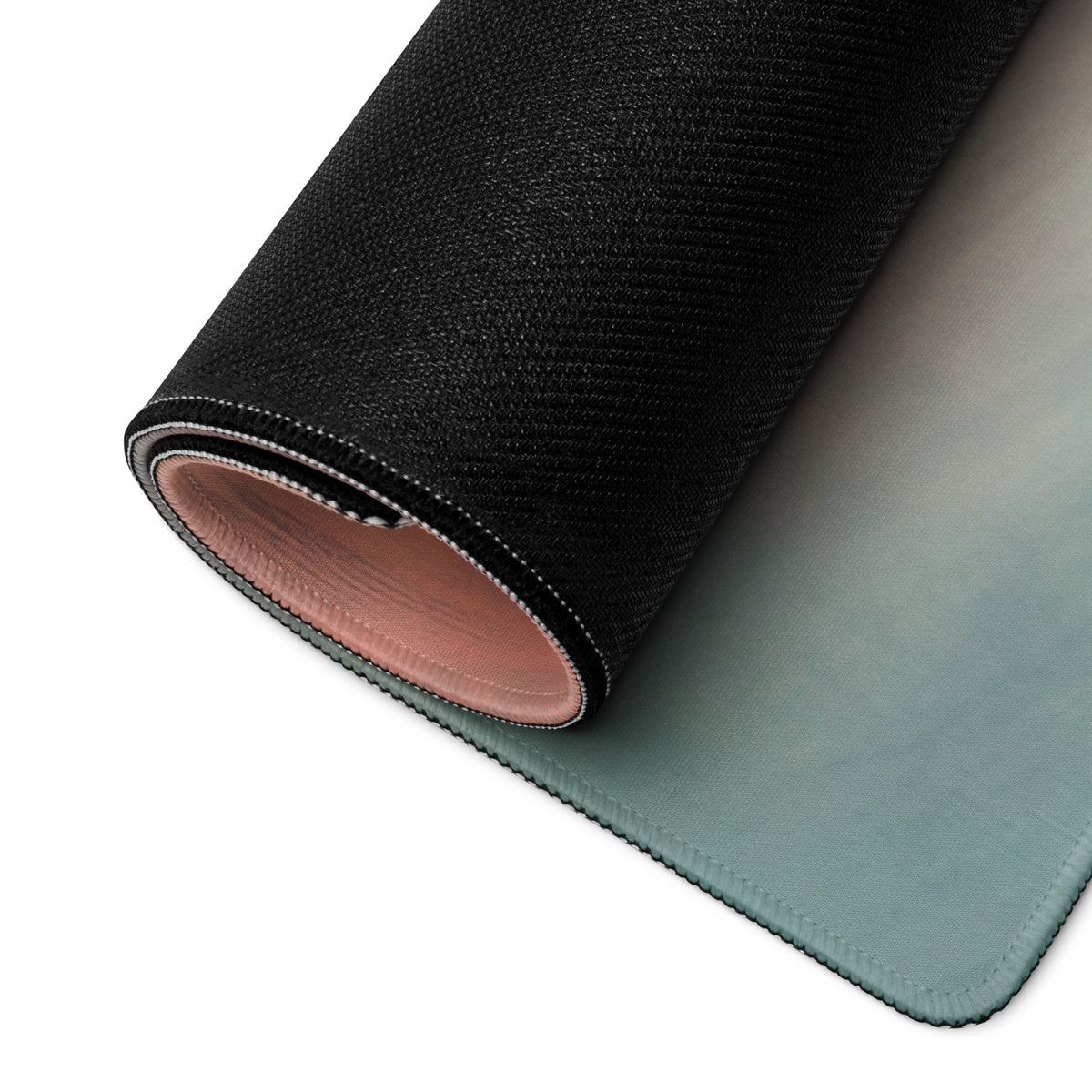 Nissan 370Z Inspired Solid Red Bronze Rim Desk Pad – Ultra-Glide Stitched Edge Gaming Mouse Mat