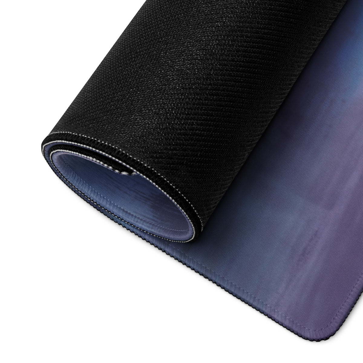 Dodge Challenger Inspired Pitch Black Halo Desk Pad – Ultra-Glide Stitched Edge Gaming Mouse Mat