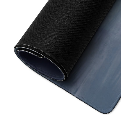 Acura nsx inspired widebody pure edition desk pad with black textured surface navy blue stitched edges and non slip rubber base