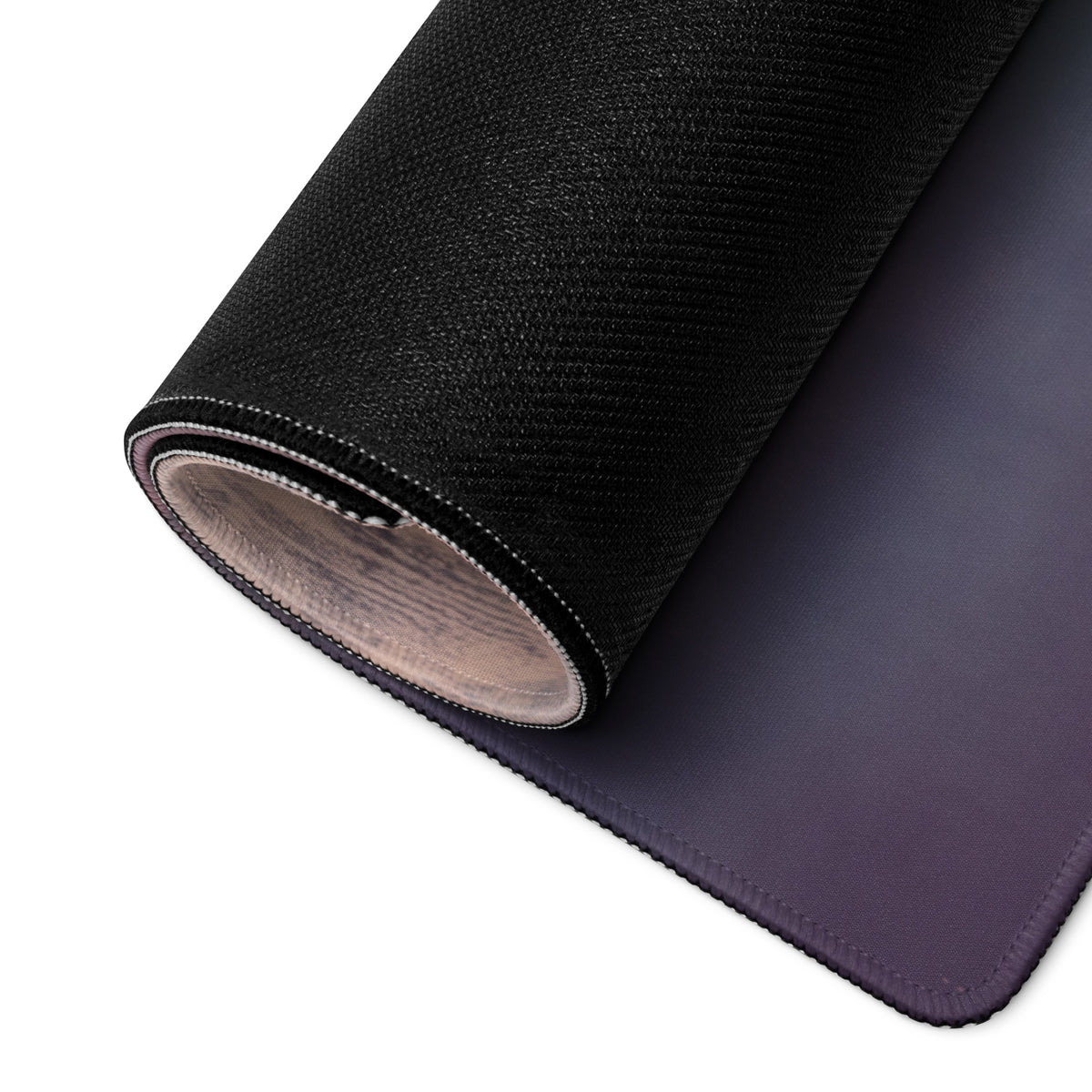 Black textured Porsche 911 GT3 RS inspired silver arrow desk pad with subtle gradient finish and stitched edges xl mouse mat
