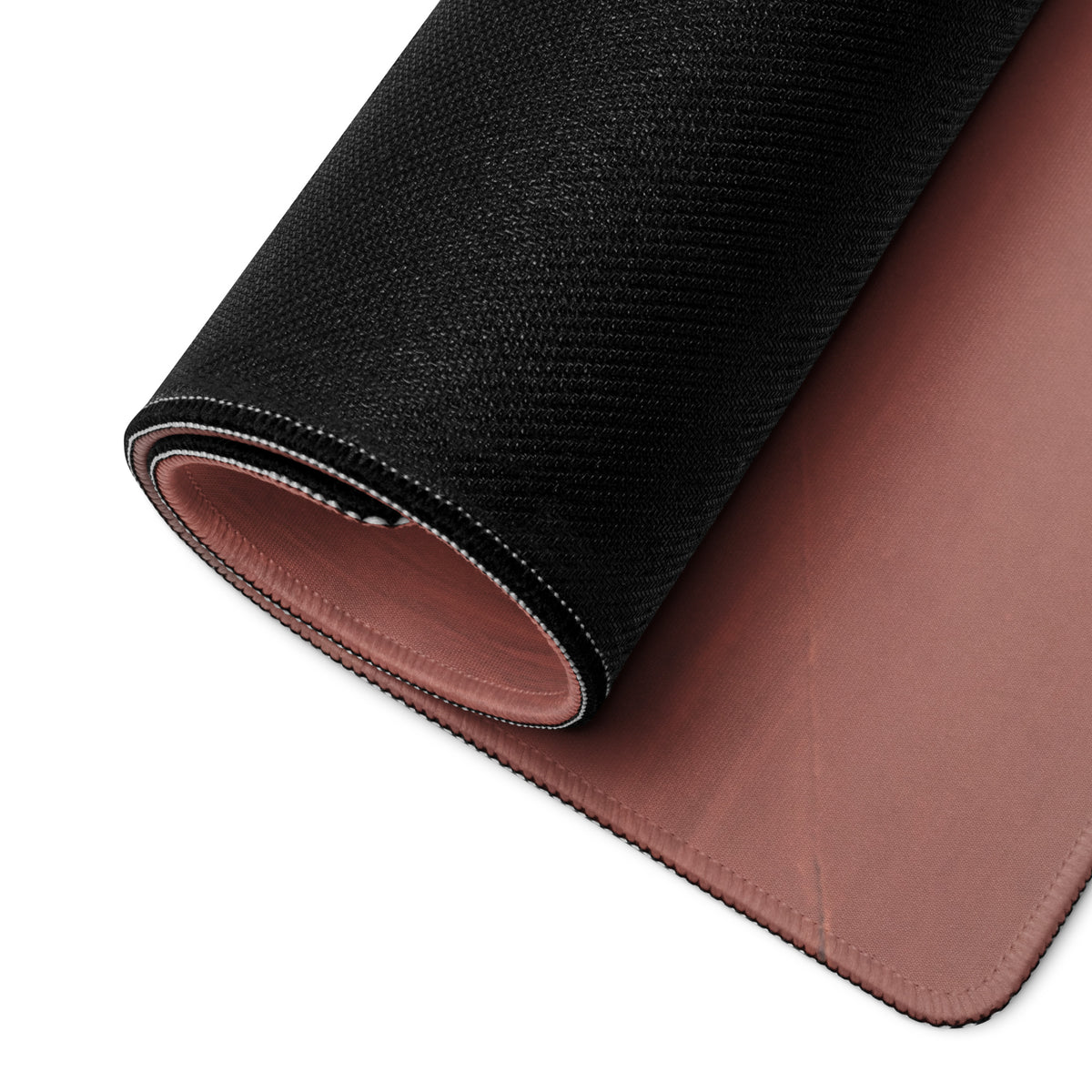 Black and rose gold dual layer Porsche 911 GT3 inspired mousepad with textured outer surface and smooth inner lining