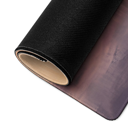 Bugatti Chiron inspired silver apex desk mat black textured mousepad with subtle gradient purple underside and beige lining