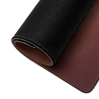 Black and brown leather lamborghini huracán spyder inspired cobalt sunset xl gaming mousepad with textured surface and smooth lining