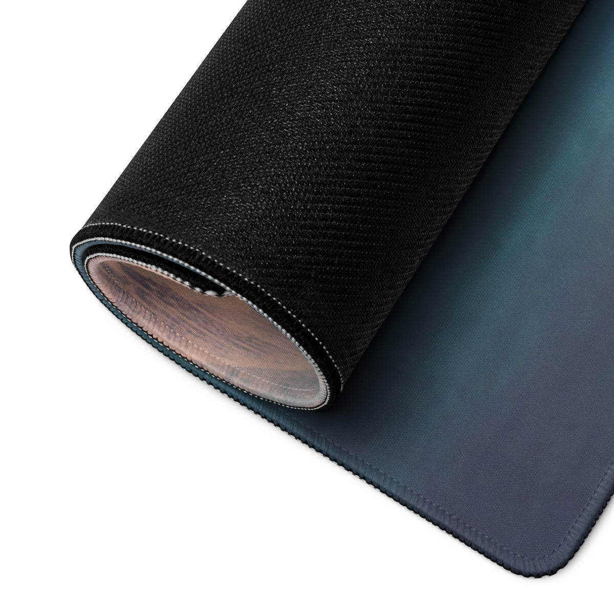 Black textured aston martin vantage gt3 inspired lime edition desk mat with stitched edges and subtle gradient finish