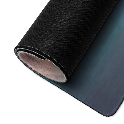 Black textured aston martin vantage gt3 inspired lime edition desk mat with stitched edges and subtle gradient finish