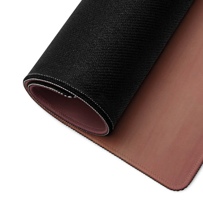 Bugatti chiron inspired silver horizon desk mat black and brown dual sided mousepad with textured outer surface and smooth lining
