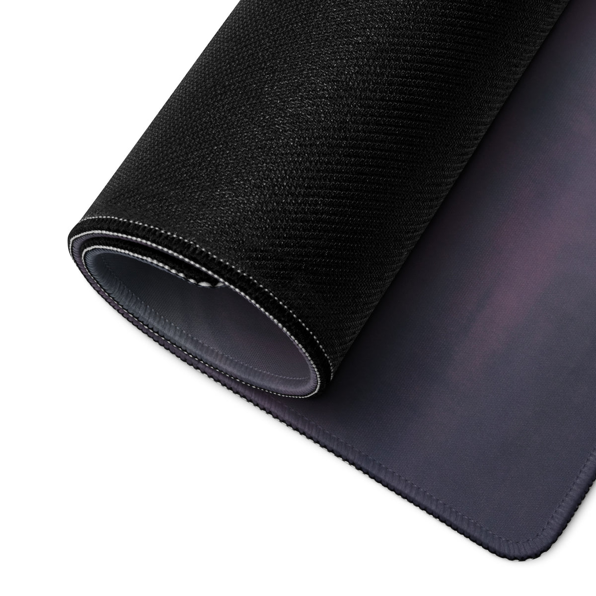Ferrari 488 inspired crimson drift desk mat black textured low-friction cloth mousepad with subtle gradient and stitched edges