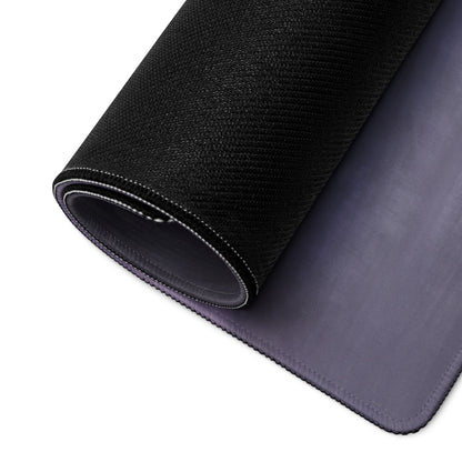 Black textured outer layer with smooth gray inner surface rolled to show dual-material design of Porsche 918 Spyder desk pad