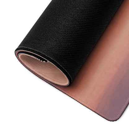 Ferrari sf90 xx inspired azure apex desk mat black and rose gold gradient low-friction cloth mousepad with stitched edges