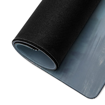 Koenigsegg Regera inspired silver Apex desk mat black textured mousepad with smooth gray stitched underside