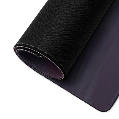 Black textured McLaren Senna inspired papaya drift extended desk pad with subtle gradient and stitched edges mouse mat