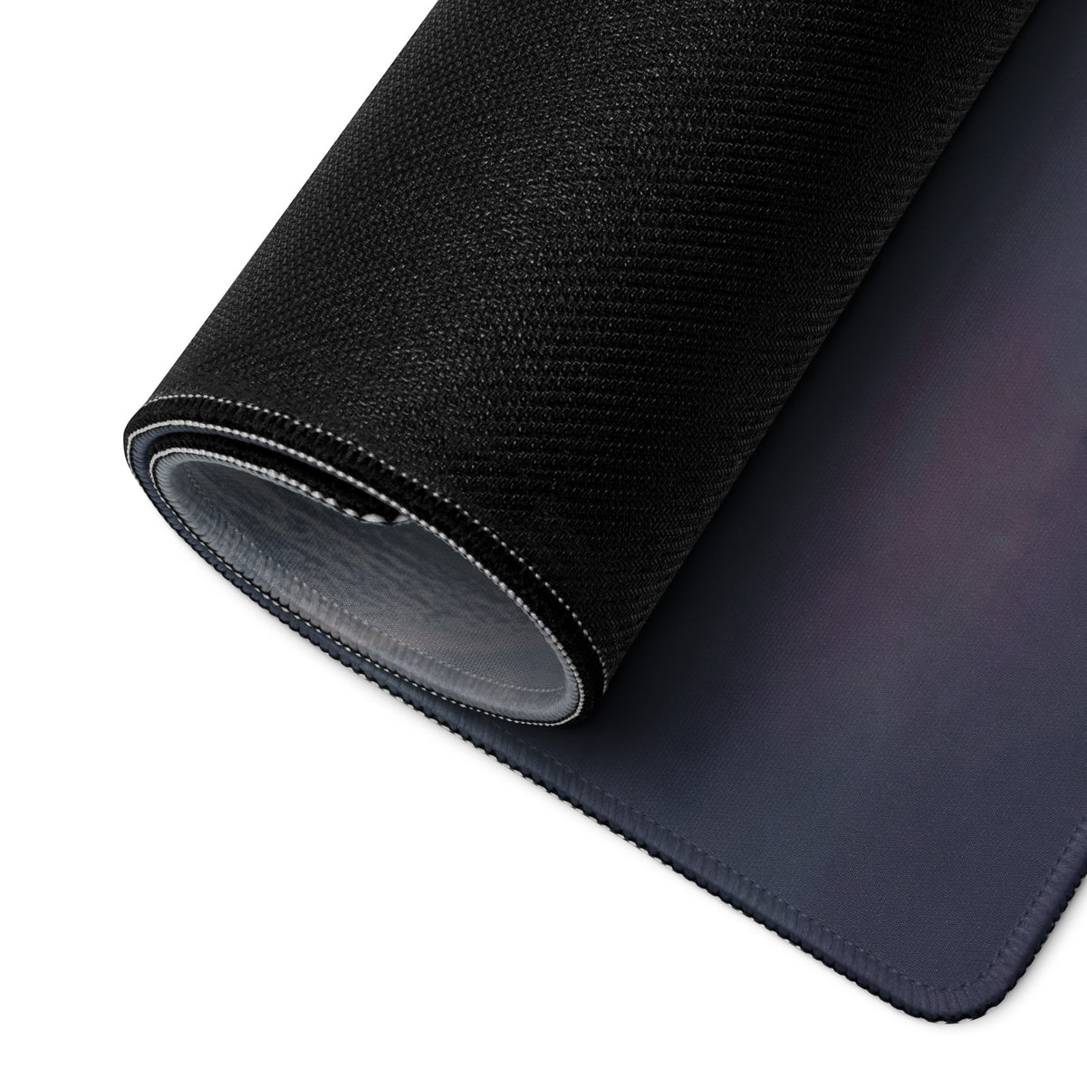 Black textured gaming mousepad with subtle gradient finish and stitched edges inspired by porsche 911 gt3 yellow