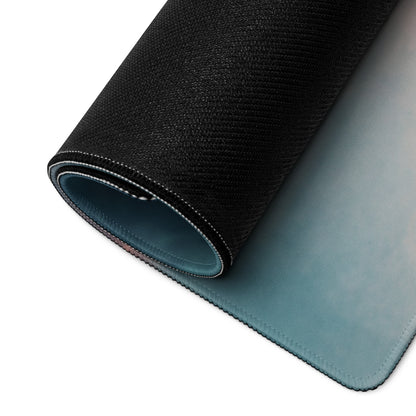 Black textured outer layer with teal inner surface rolled to show layered design on Aprilia RSV4 Xtrenta mouse pad
