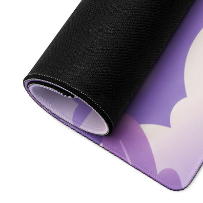 Lavender Galaxy Girl Gaming Mouse Pad Cute Theme
