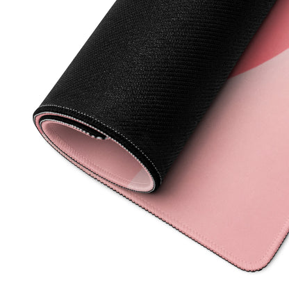 Pink Large Gaming Mouse Pad Cute Clouds And Bunnies